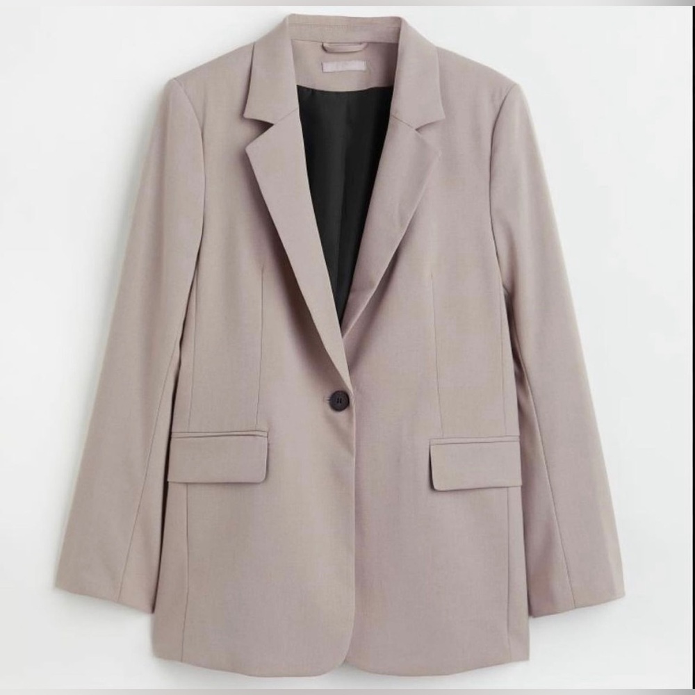 H&M oversized taupe blazer, size small